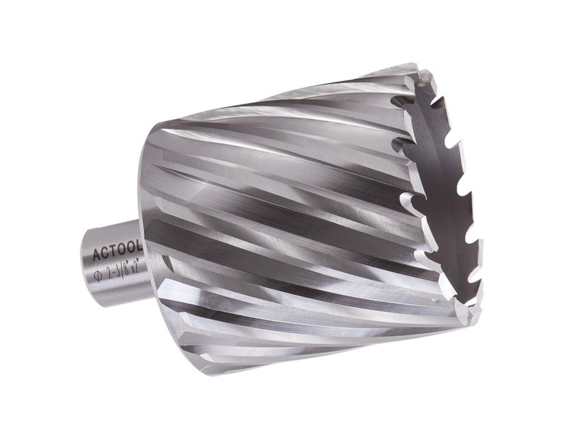 ACTOOL 2-3/8" Diameter Ã— 2" Depth of Cut HSS ANNULAR Cutter with 3/4'' Weldon Shank - Image 1